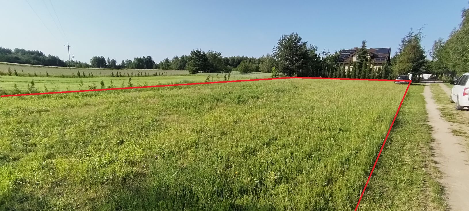 Widok działki